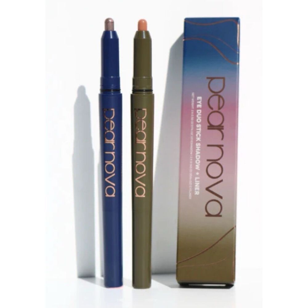 PEAR NOVA EYE DUO STICK SHADOW + LINER‎ AZURITE & UNAKITE Set 2 BLUE OLIVE GREEN